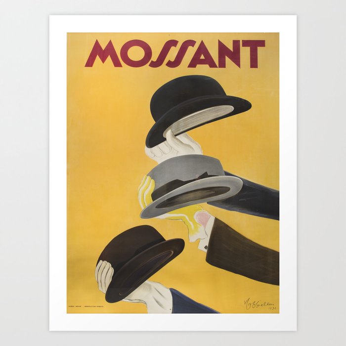 Vintage poster - Mossant Art Print