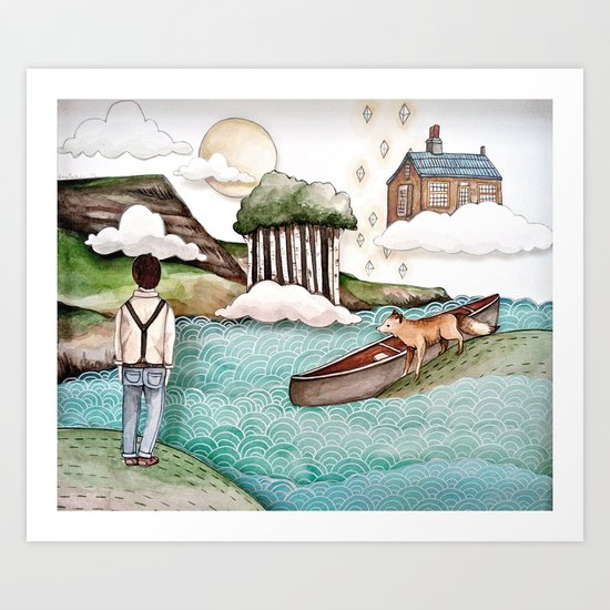 The Day We Saw the Sun Come Up Art Print