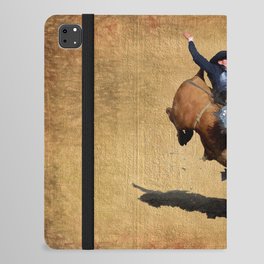 Bull Dust! - Rodeo Bull Riding Cowboy iPad Folio Case