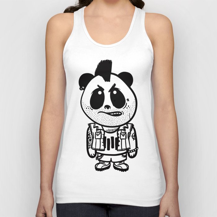 Punk Rock Panda  Tank Top