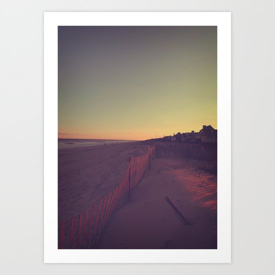 Sunset on the Jersey Shore Art Print