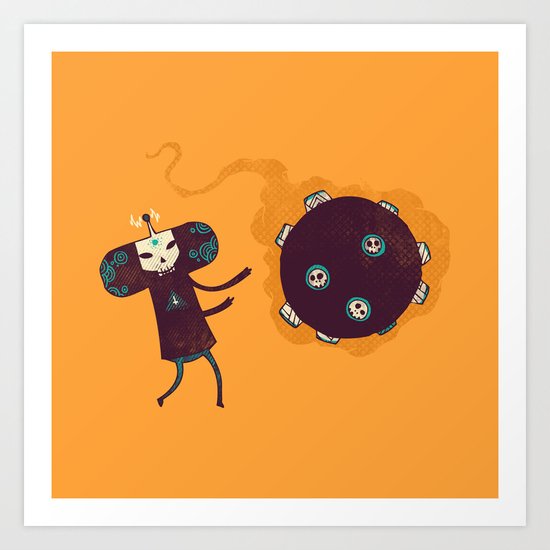 Katamari of the Dead Art Print