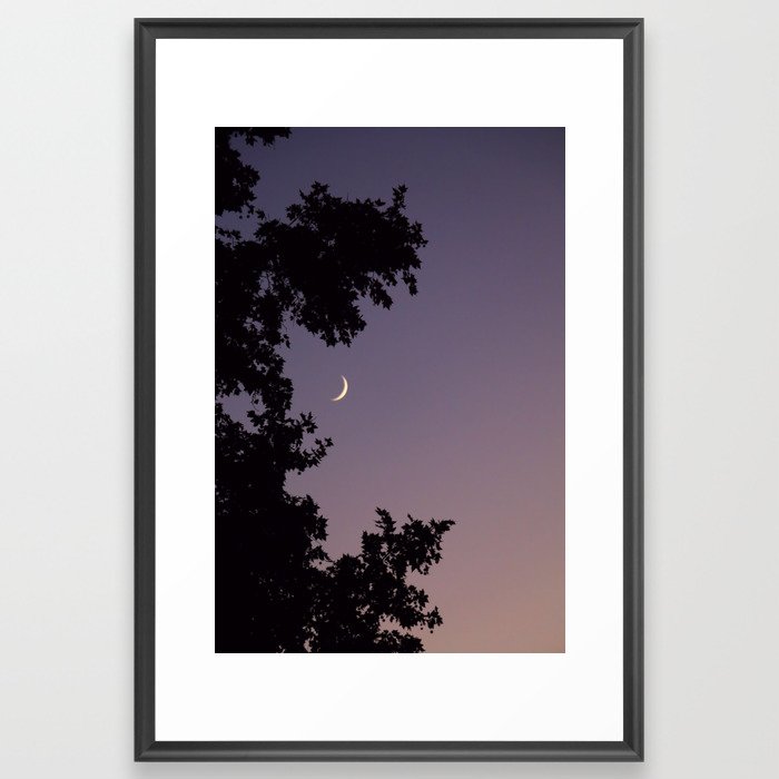 Smile Moon Framed Art Print