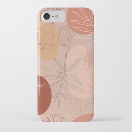 Pink Abstract Desert Pattern iPhone Case