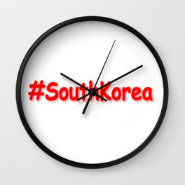 "#SouthKorea" Cute Design. Buy Now Wall Clock