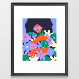 Power Flower Framed Art Print