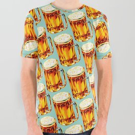 Beer Pattern 2 All Over Graphic Tee