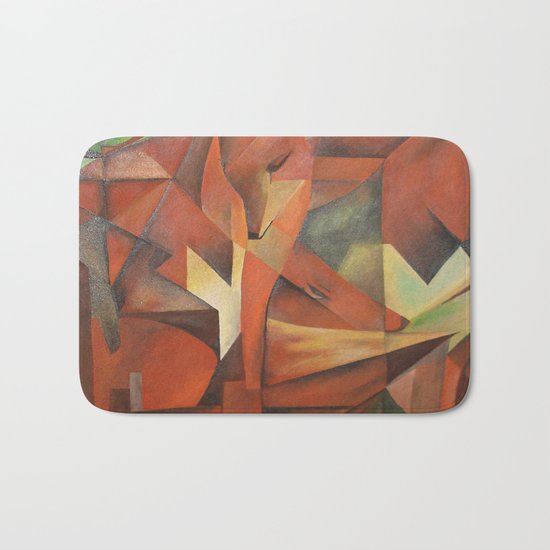Foxes - Homage to Franz Marc (1913) Bath Mat