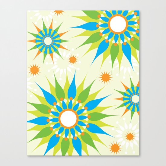 Popsy Twirl Bright Canvas Print
