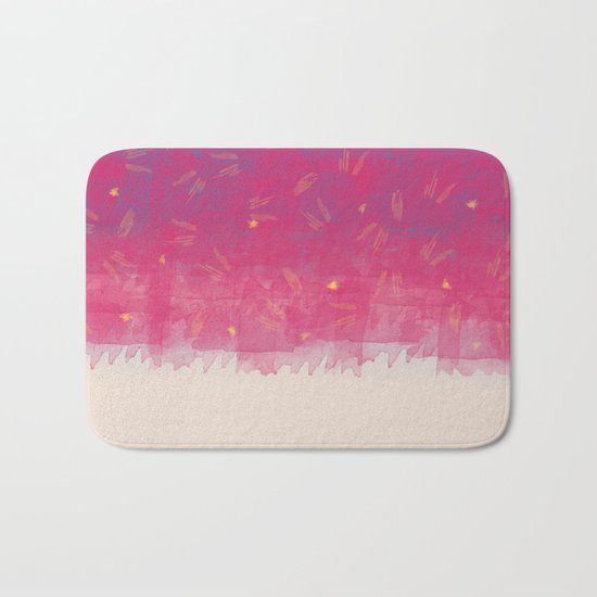 Abstract Beach Drapes Design Bath Mat