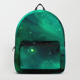 Teal Blue Indigo Sky, Stars, Space, Universe, Photography Backpack | Turquoise, Utopian, Space, Planets, Mint, Science, Photo, Nature, Stars, Futuristic 