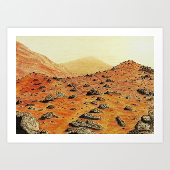 A Curious Rover Art Print