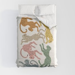 Rainbow Cheetah Comforter