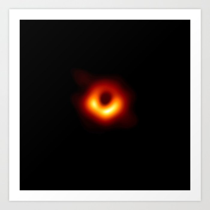 black hole : the first picture. Art Print