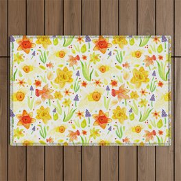 Spring Daffodils Outdoor Rug