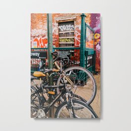 Brooklyn Bike II Metal Print