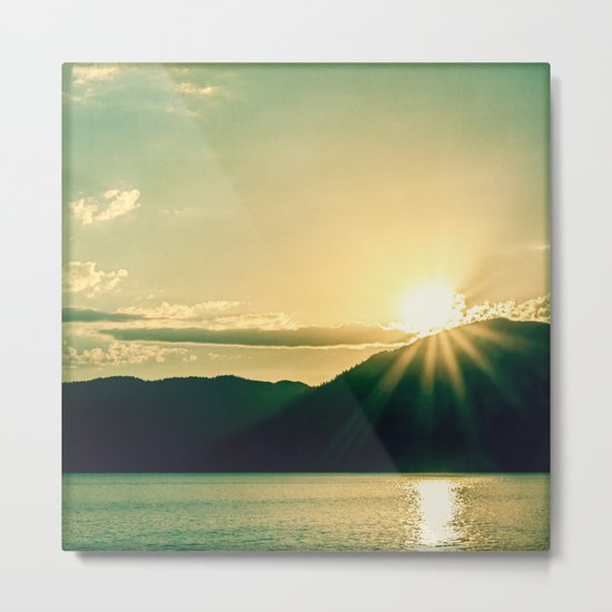 at the lake Metal Print