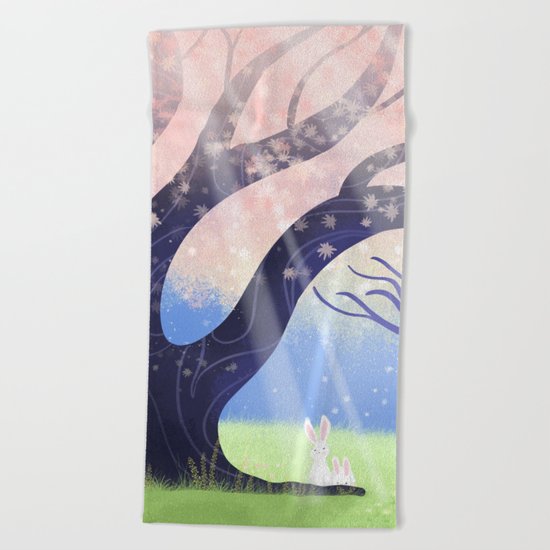 Soft Light On Soft Hares In Aloquil's Glades Beach Towel