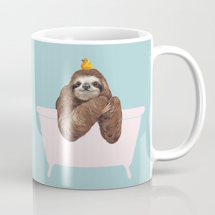 Sloth in Bathtub  Coffee Mug