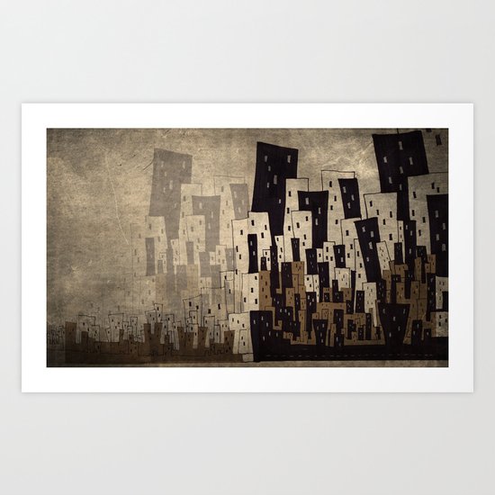 Busy City Where I came from Art Print