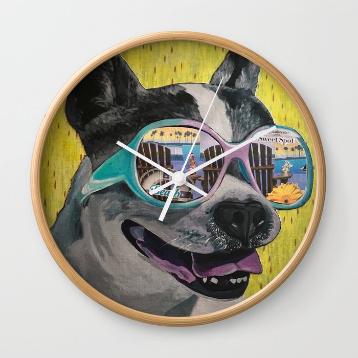 Frosty Face Friday with Gracie Gabriella at the Beach Wall Clock