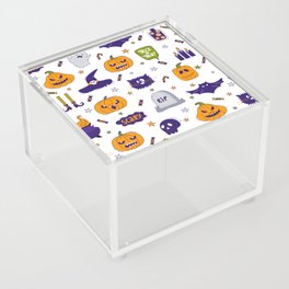 Halloween Seamless Pattern Acrylic Box