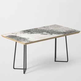 Oakland USA - City Map - Black and White Coffee Table