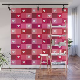 colors of hearts for Valentine's day (red and pink) Wall Mural
