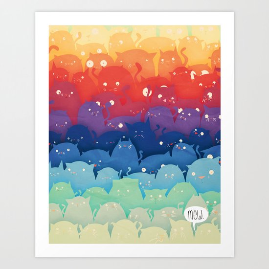 Cats Galore! Art Print