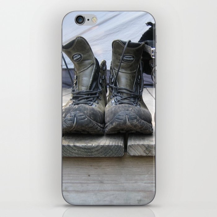 Hiking with Boots iPhone Skin