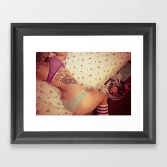 love harder Framed Art Print