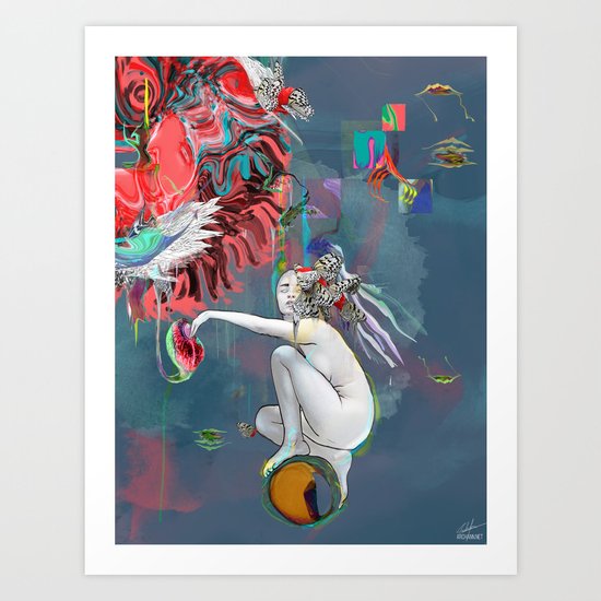 Born To Art Print