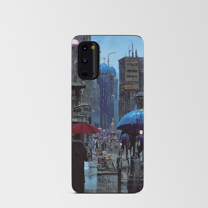Rainy cybercity Android Card Case