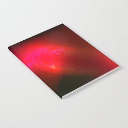 Abstract flare rich red Notebook