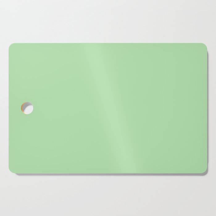 EARLY SPRING green solid color. Soft pastel Celadon shade plain pattern  Cutting Board