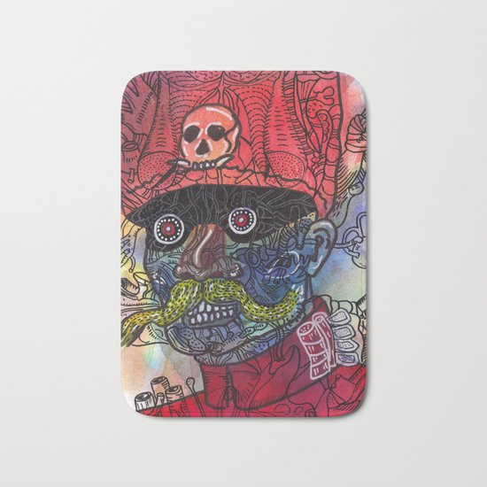 red Bath Mat