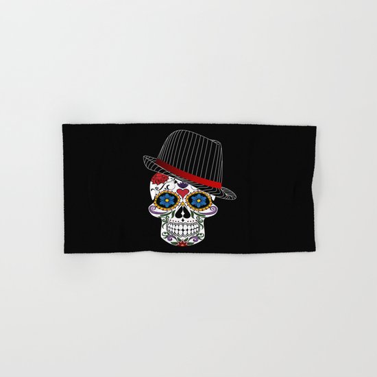 Hipster Modern and Trendy Skull Horror Hand & Bath Towel