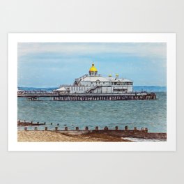Eastbourne Pier as Digital Art Art Print