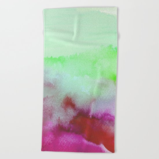 Lime & Pomegranate #society6 #decor #buyart Beach Towel