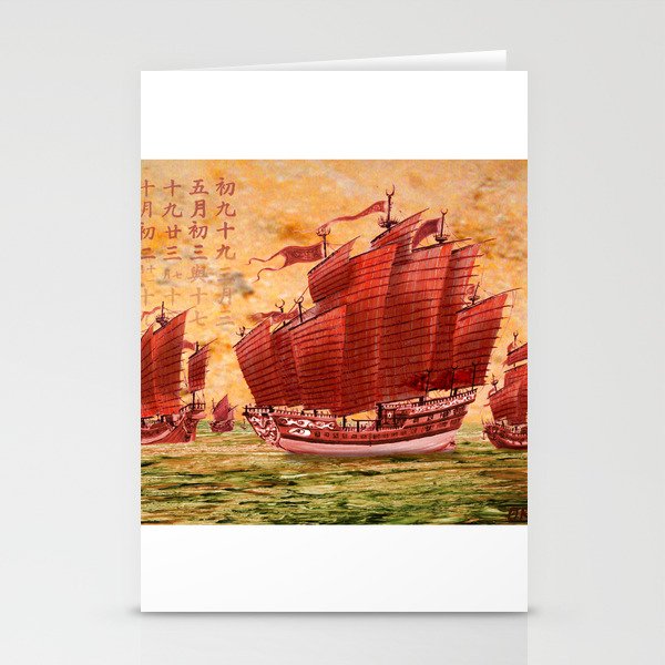 Zheng He Treasure Ship Stationery Cards