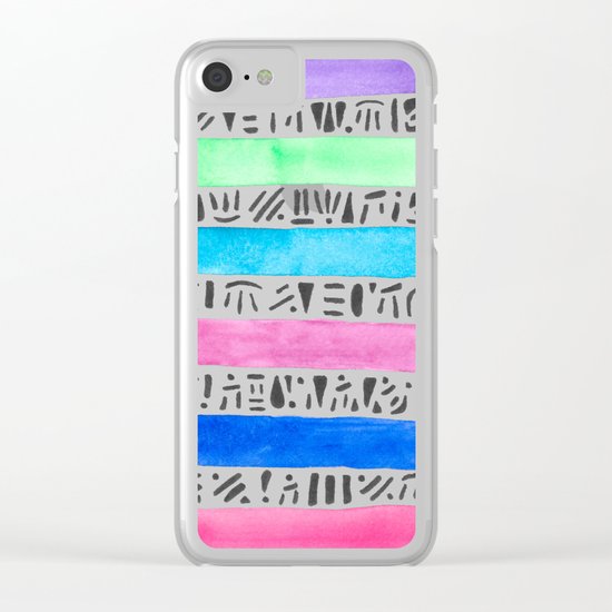 Tribal Bands Clear iPhone Case
