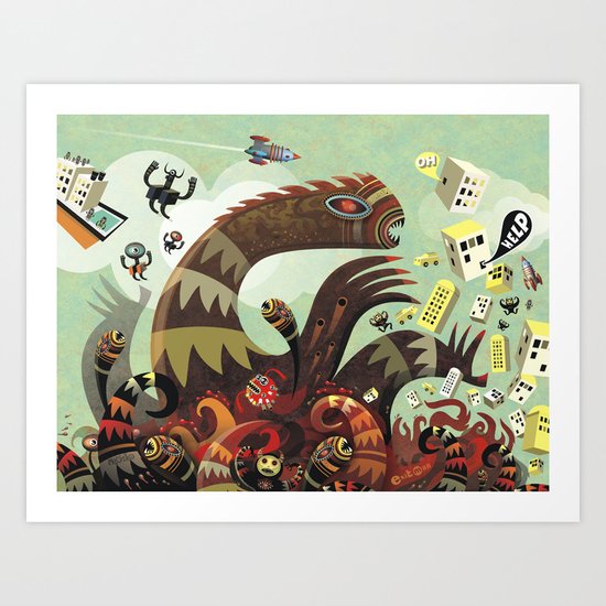 Tsuna me Art Print