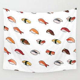 Pixelated Sushi Wall Tapestry