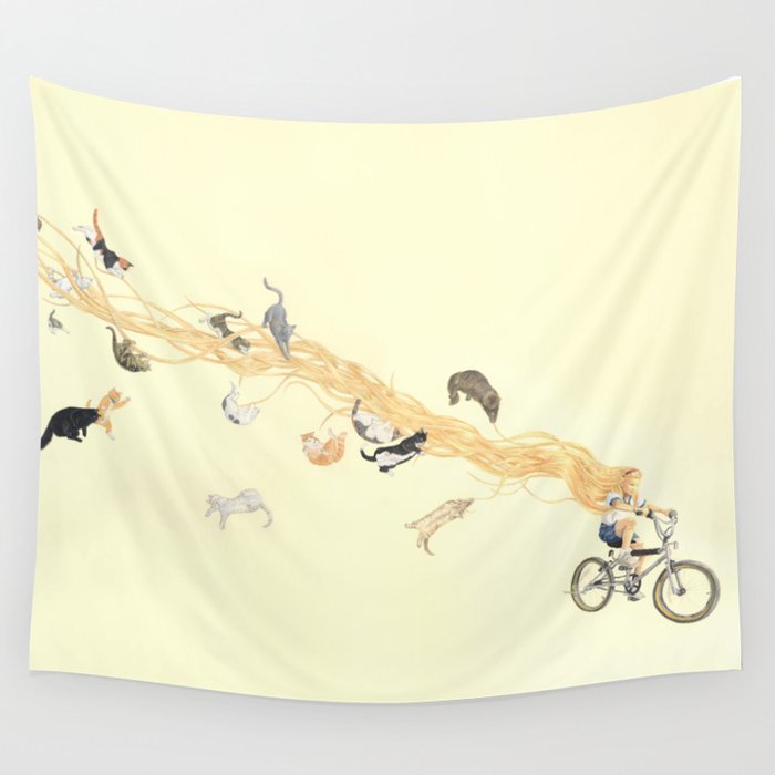 Laura Darlington on the Prowl Wall Tapestry
