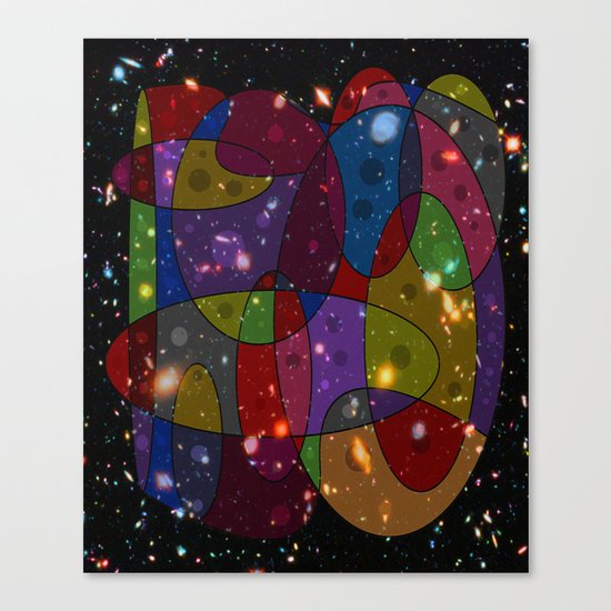 Abstract #305 Galaxies Canvas Print