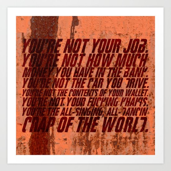 Fight Club Art Print