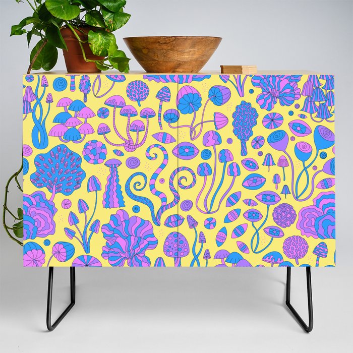 Magic Mushroom Forest Credenza