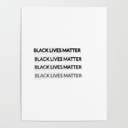 BLACK LIVES MATTER Poster