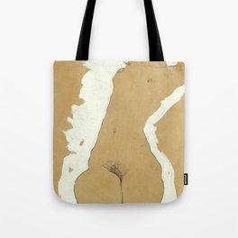 Egon Schiele "Female Nude with White Border" Tote Bag