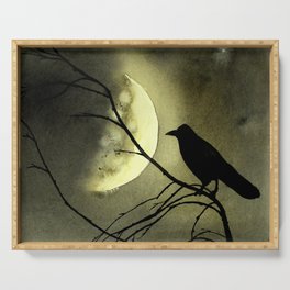 Crow Moon Serving Tray